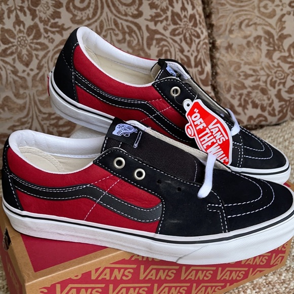Vans Sk8-Low Leather black/chili pepper WMNS - Picture 9 of 16